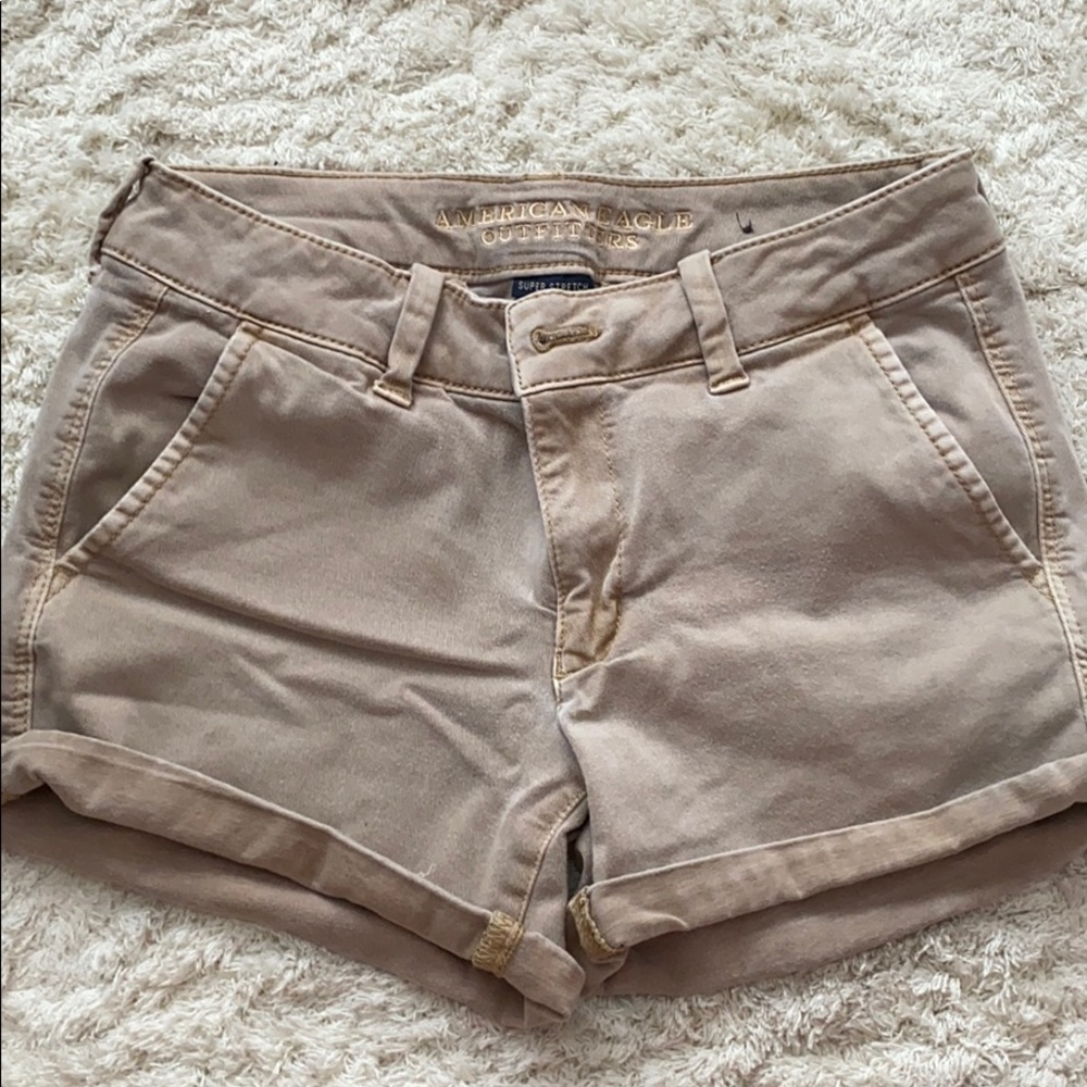 🌻CLEARANCE SALE🌻 AEO Twill khaki midi shorts